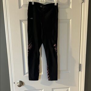 Under Armour Black and Pink Patterned Leggings